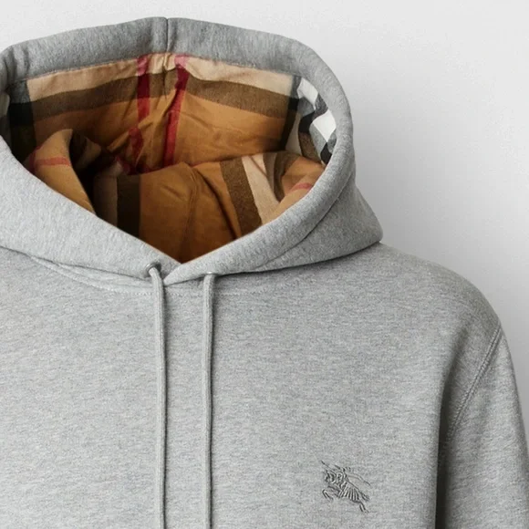 Burberry Embroidered EKD Cotton Blend Hoodie - Mens Large - Picture 2 of 5